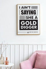 Kanye West Feat Jamie Foxx I AIN’T Saying She A Gold Digger Lyric Art
