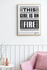 Alicia Keys This Girl Is on Fire Lyric Art, Music Lyrics Art