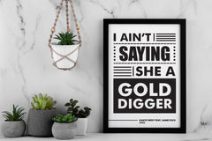 Kanye West Feat Jamie Foxx I AIN’T Saying She A Gold Digger Lyric Art