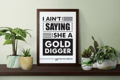 Kanye West Feat Jamie Foxx I AIN’T Saying She A Gold Digger Lyric Art