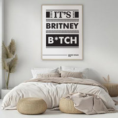 Britney Spears Gimme More Lyric Art, Music Wall Decor