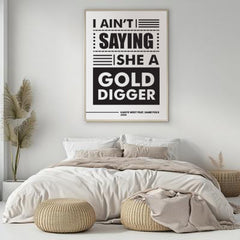 Kanye West Feat Jamie Foxx I AIN’T Saying She A Gold Digger Lyric Art