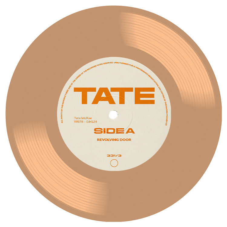 Revolving Door - Tate Mcrae Vinyl Record Art, Rec Room Decor, Digital Song Album Cover Art, Music Wall Art, Vinyl Record Player Decor