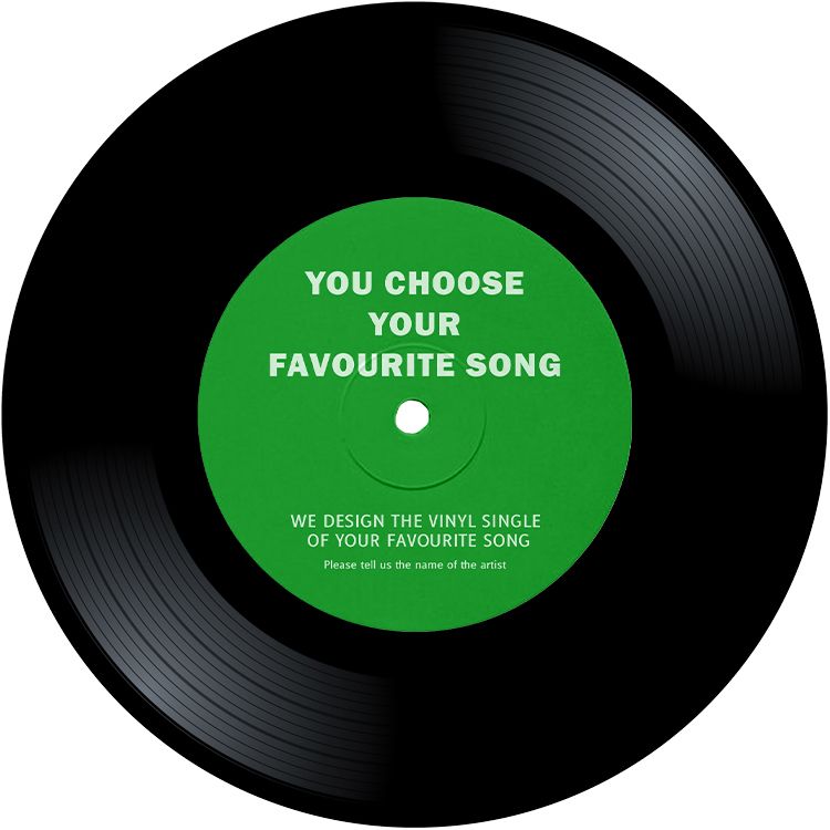 Custom Vinyl Record Art, You Choose Your Favorite Song Art