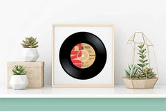 Queen - Bohemian Rhapsody Vinyl Art, Music Wall Art, classic Freddie Mercury, Retro Music Art, Gift for Music Fans, Instant Download