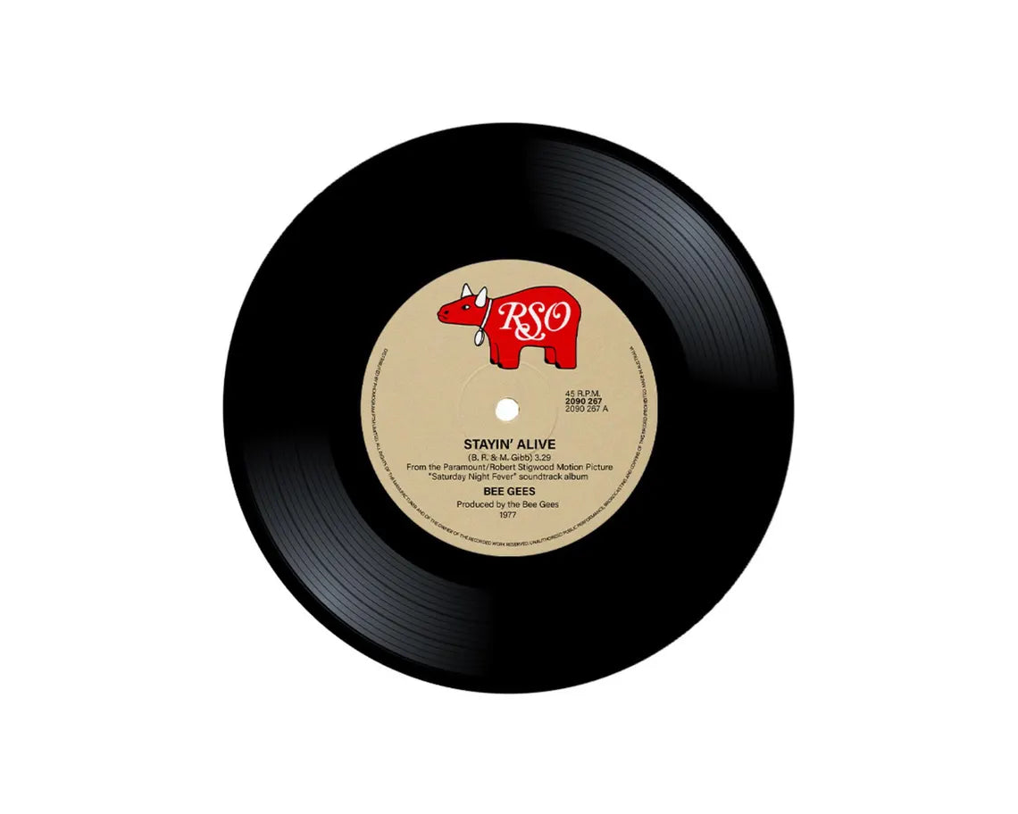 Bee Gees - Stayin' Alive single Art, Music Album Art, Record Wall Art, Digital Wall Decor, Music Wall Art, Instant Download