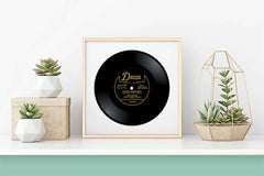 Bing Crosby Poster, White Christmas Song Print, Holiday Wall Decor, Decca Vinyl Records Art, Festive Home Decor, Music Lovers Gift