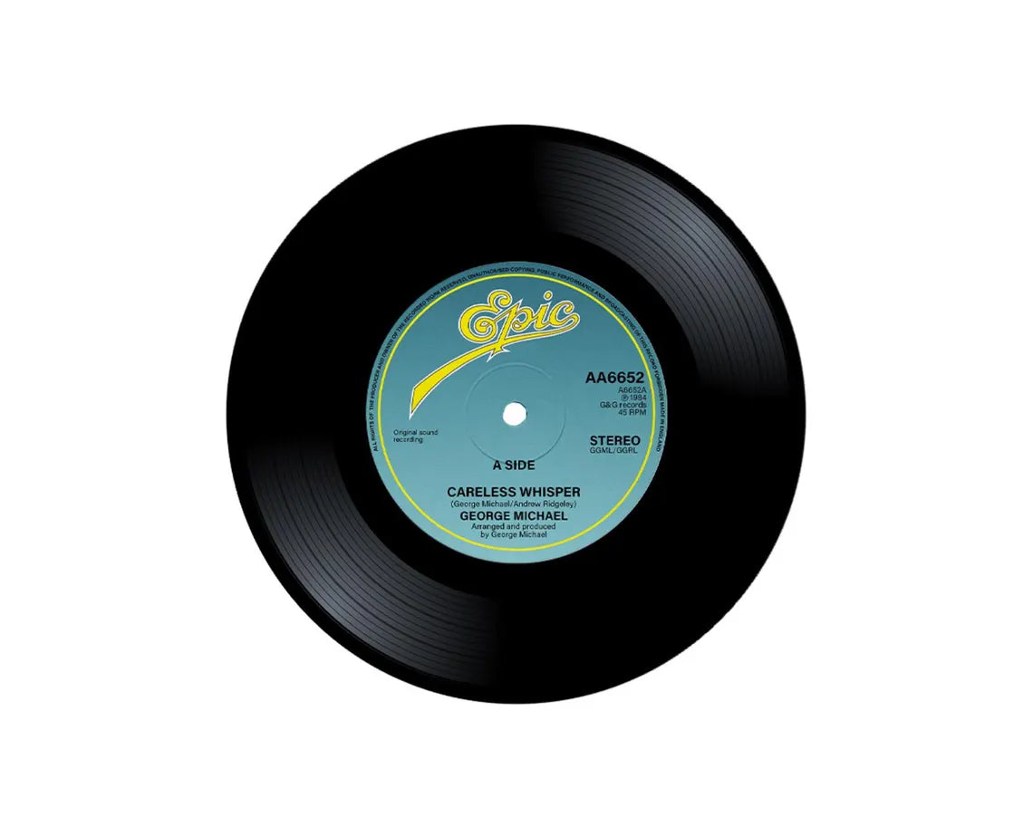 George Michael - Careless Whisper. Vinyl single Album Art, Record Music Wall Art, Record Player Decor, Instant Download