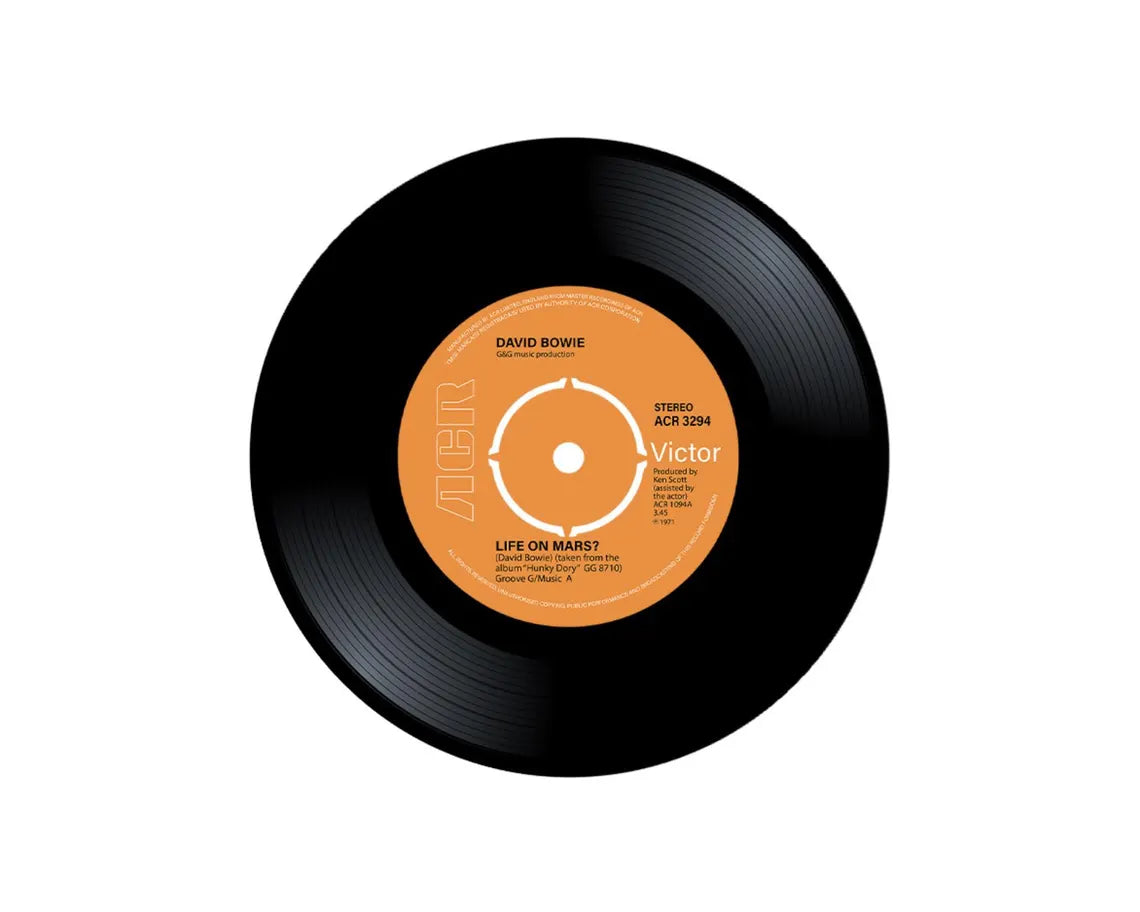 David Bowie - Life on Mars. Vinyl single Record Art, Album Wall Art, Digital Vinyl Record Print, Record Player Art, Instant Download