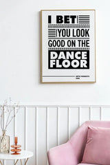 Arctic Monkeys, You Look Good on the Dance Floor Print, song lyric Poster, Indie Music Poster, Song Lyric Wall Art, Typography Music Print, Music Lover Gift