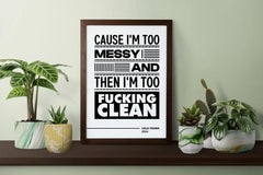Lola Young Lyric Print, Music Poster Wall Art, Typography Song Lyric Print, Indie Music Print, Bedroom Wall Poster, Pop Culture Print