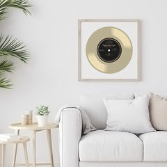 Please Please Please - Sabrina Carpenter Vinyl Record Art, Gold Vinyl Wall Art, Music Lover Wall Decor, Pop Music Art, Instant Download