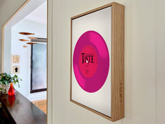 Taste Pink Vinyl Wall Art, Retro Music Wall Art, Vinyl Record Artwork, Pink Music Poster, Aesthetic Room Decor Instant Download